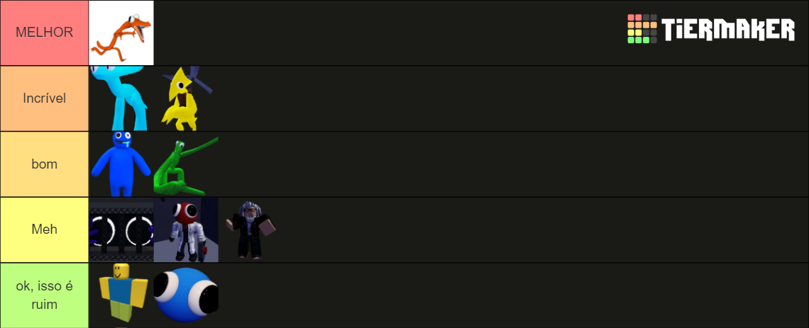 New Rainbow Friends Character Chapter 2 Included Tier List Community Rankings Tiermaker 3686