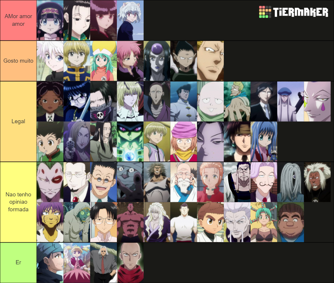 Hunter X Hunter characters Tier List (Community Rankings) - TierMaker