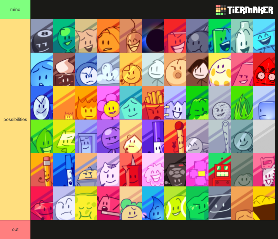 New BFB Voting Icons! (Inclides EL and Nonexisty) Tier List (Community ...