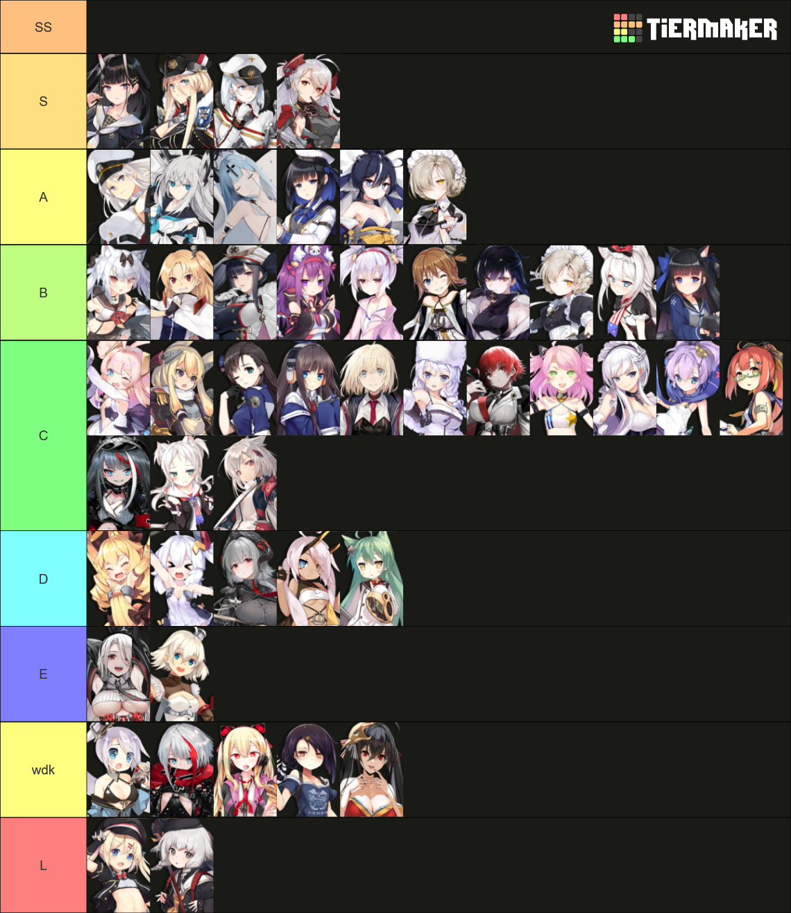 Azur Lane All Playable Ships Tier List (Community Rankings) - TierMaker