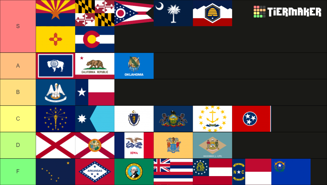 US State Flags 2024 Updated Tier List Community Rankings TierMaker   Us State Flags Updated 2024 16088790 1705728072 