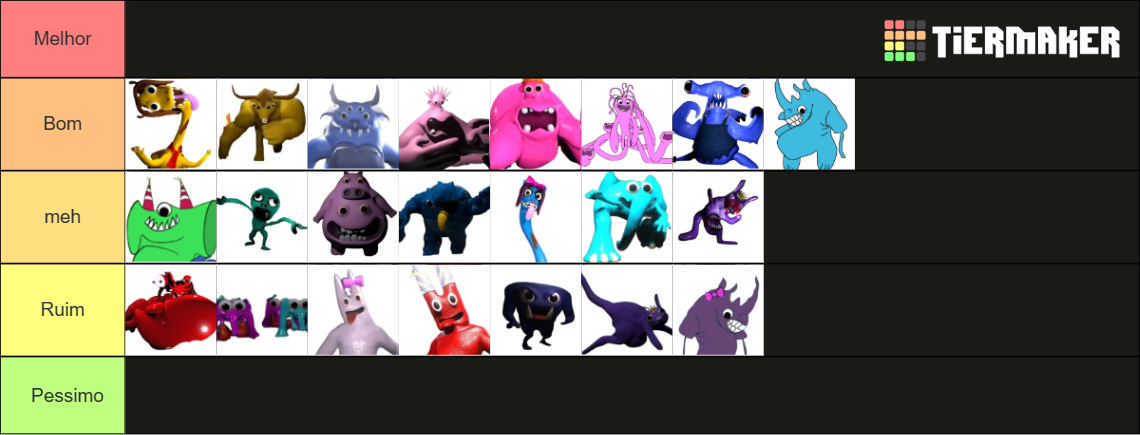 Ultimate Buggy Huggy Garten of Banban Characters Tier List (Community ...