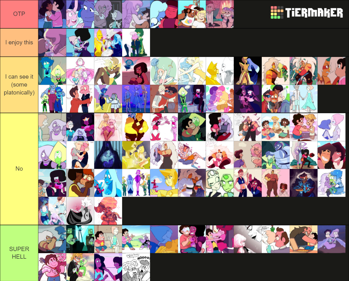 Steven Universe All Ships Tier List (Community Rankings) - TierMaker