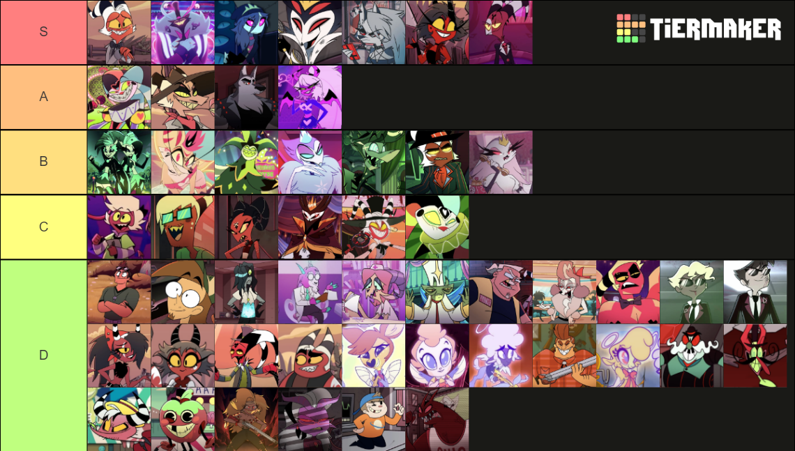 Helluva Boss Characters Tier List (community Rankings) - Tiermaker