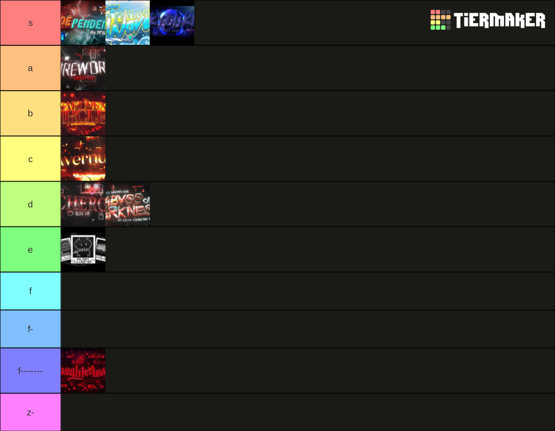 geometry dash top 10 demons Tier List (Community Rankings) - TierMaker