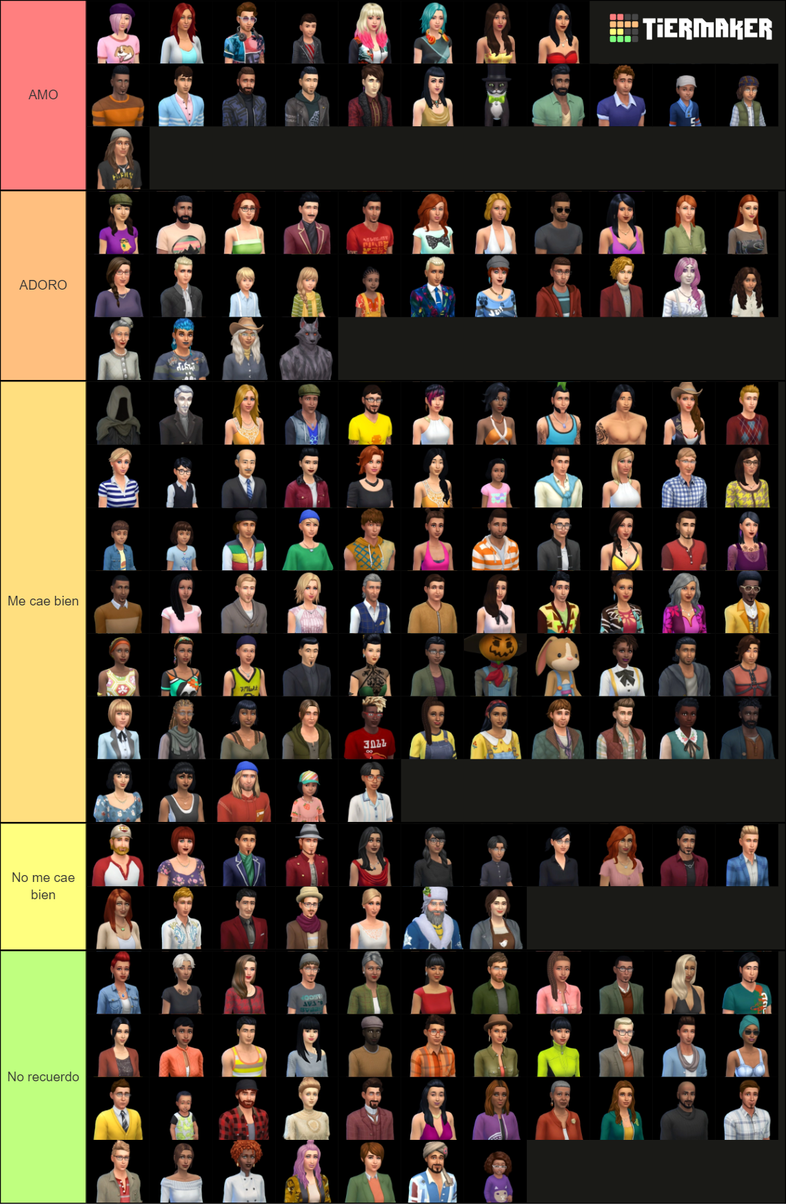 All Sims 4 Townies 2024 (+CAS Premades) Tier List (Community Rankings ...