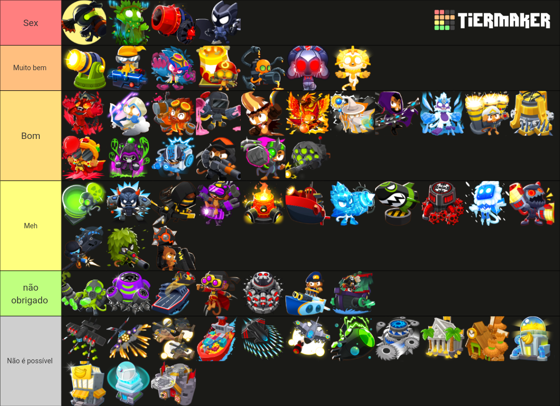 Tier 5 Tower (btd6) Tier List (community Rankings) - Tiermaker