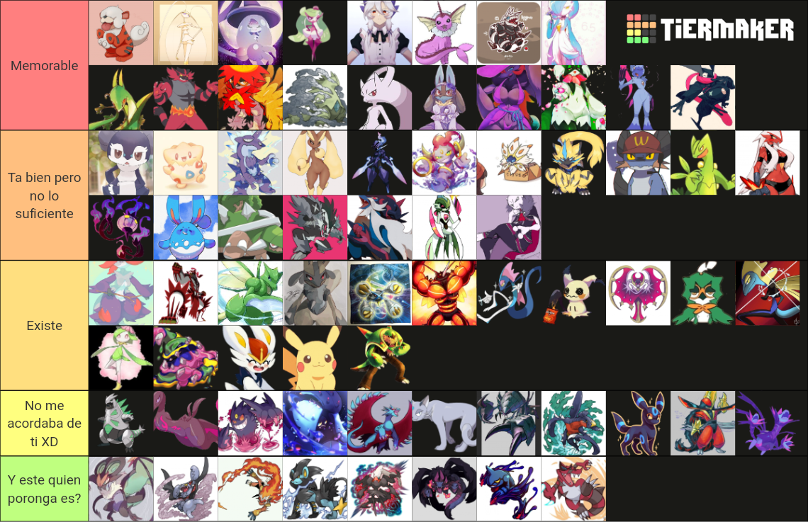 Pokemon random Tier List (Community Rankings) - TierMaker