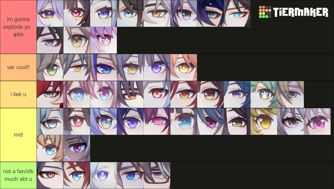 honkai star rail eyes Tier List (Community Rankings) - TierMaker