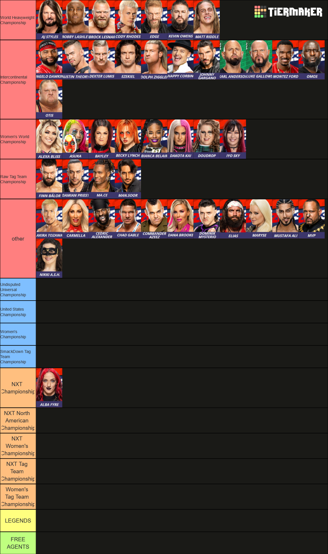 WWE 2K23 Full Roster Complete (ALL DLC) Tier List Rankings