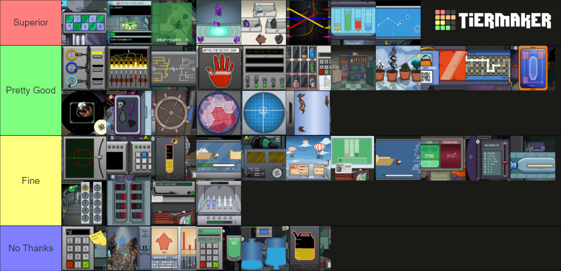 Among Us Tasks Tier List Rankings) TierMaker