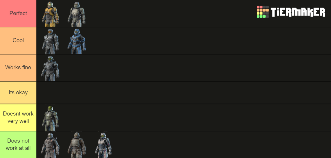 Halo Infinite Cores Tier List (Community Rankings) - TierMaker