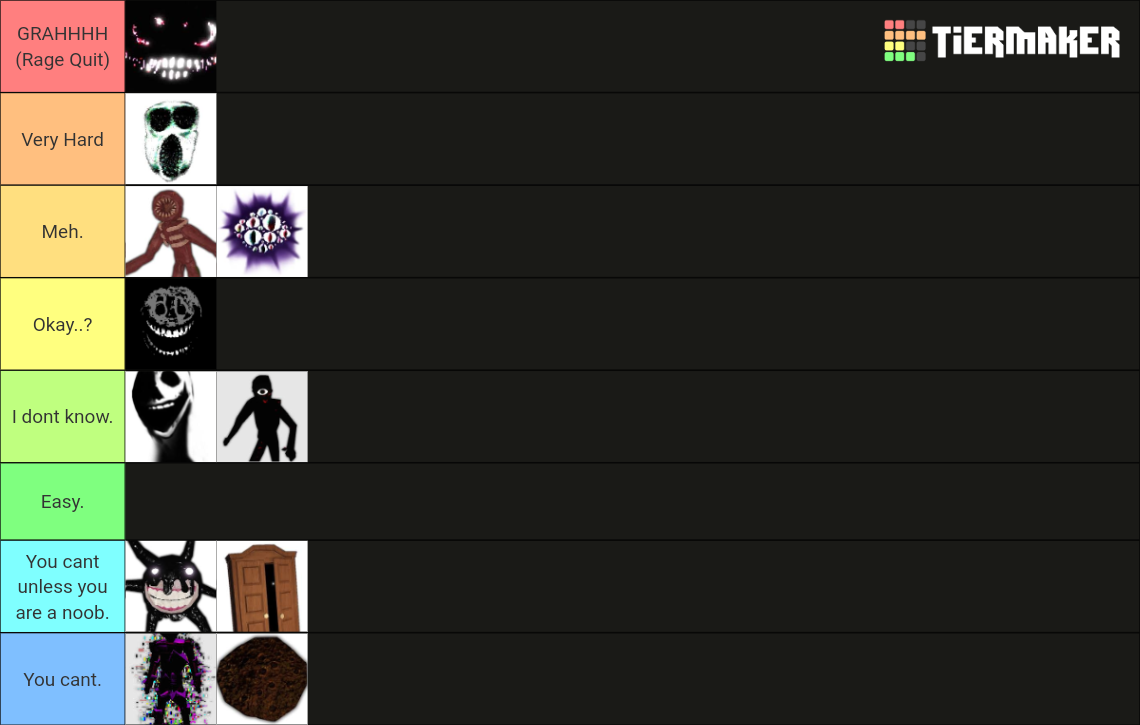 Roblox Doors Entities Tier List (Community Rankings) - TierMaker