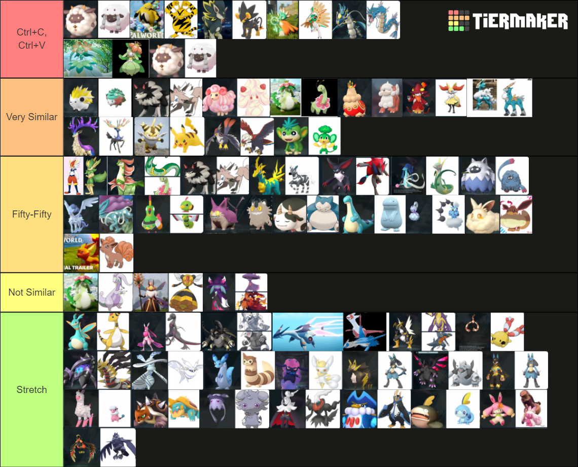 Palworld vs Pokemon, what's original? Tier List (Community Rankings ...