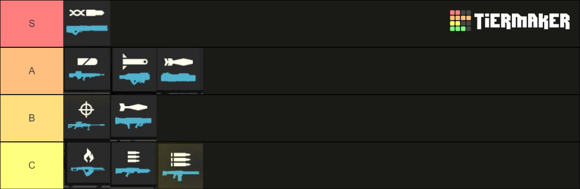 Helldivers 2 Strategic Weapons Tier List (Community Rankings) - TierMaker