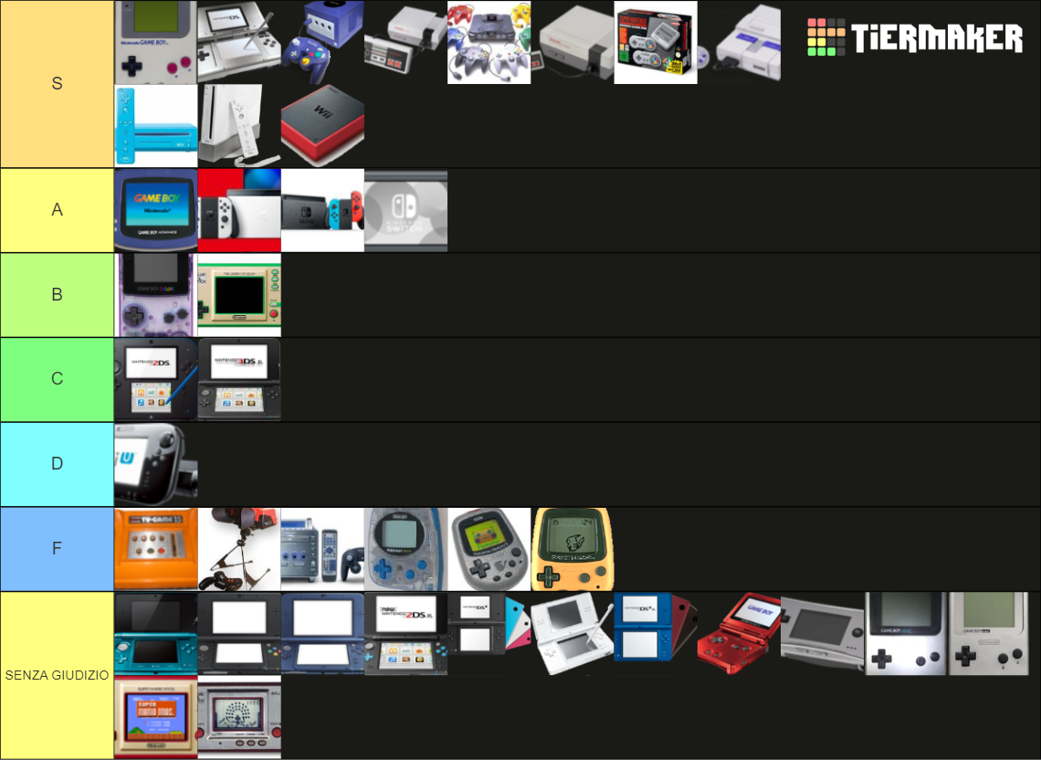 Every Single Nintendo Game Console Tier List Rankings