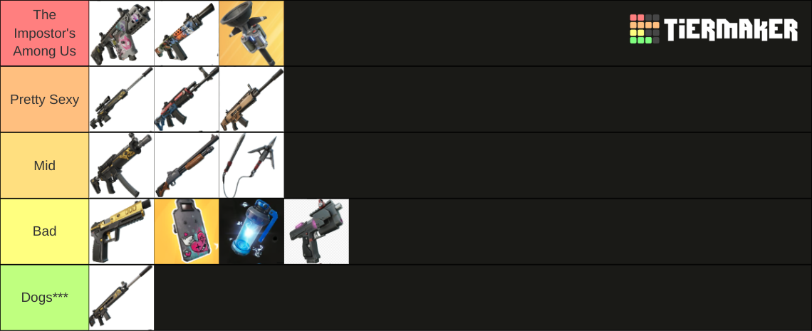 fortnite sniper bullet drop chart chapter 5