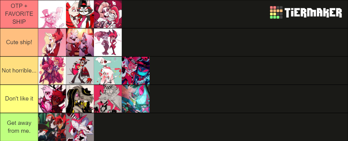 Hazbin Hotel Ships Tier List (community Rankings) - Tiermaker