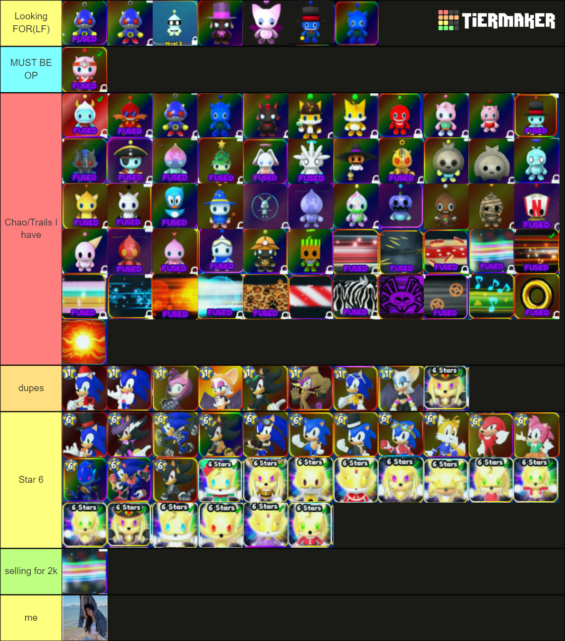 FINAL tiermaker list Tier List (Community Rankings) - TierMaker