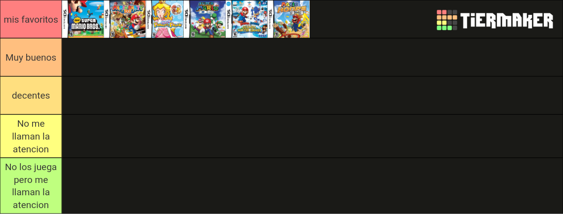 Tierlist de Videojuegos de Nintendo DS Tier List (Community Rankings ...