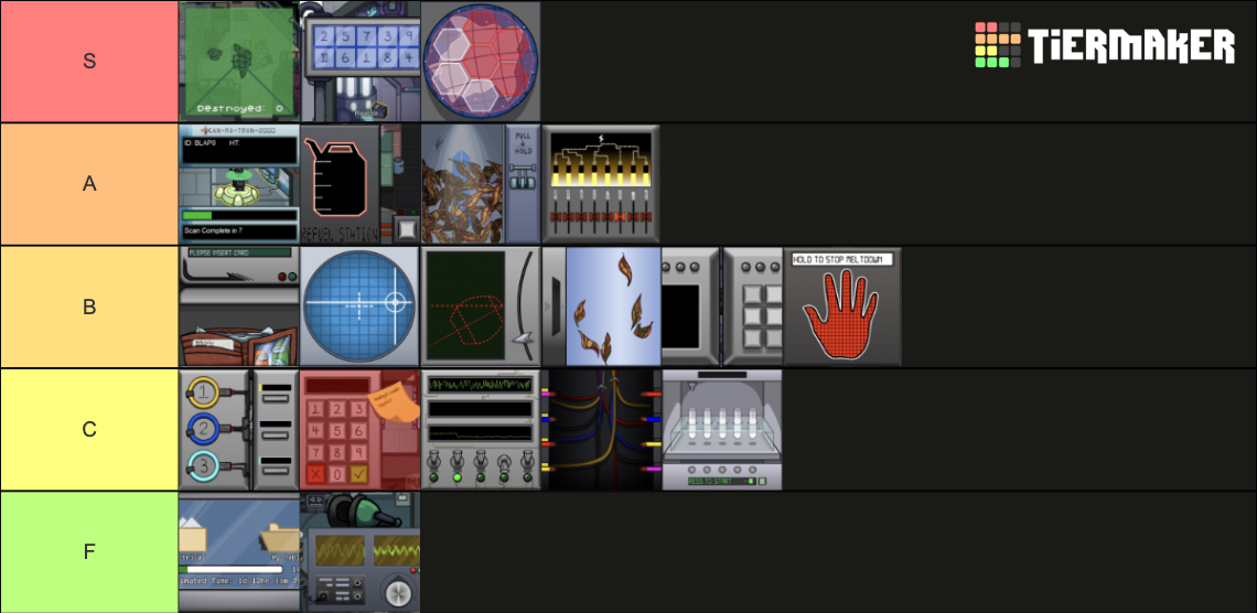 Among Us Tasks (The Skeld) Tier List (Community Rankings) - TierMaker