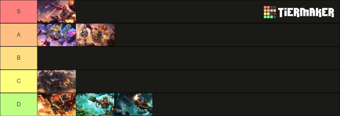 RUMBLE SKINS [13.21] Tier List (Community Rankings) - TierMaker