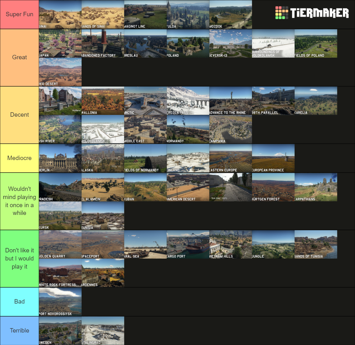 War Thunder Ground Forces Maps (ALPHA STRIKE) Tier List (Community ...