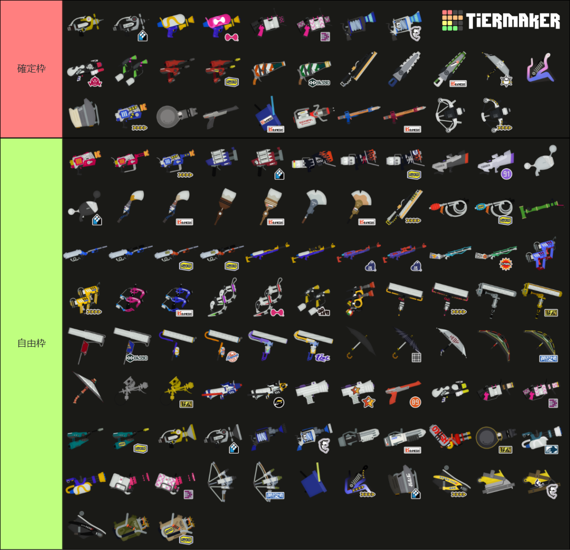 All Splatoon 3 Weapons (Chill Season 2023) Tier List (Community ...