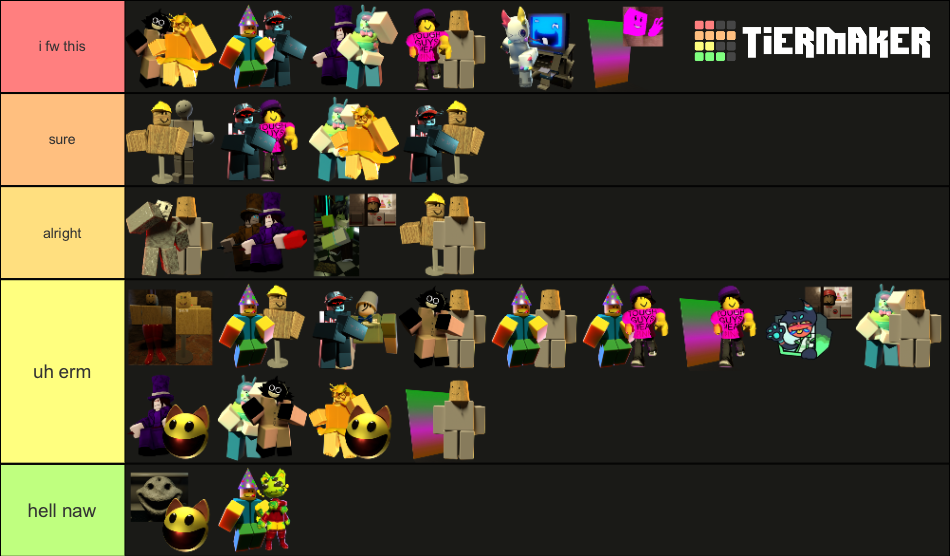 Regretevator Ships Tier List Rankings) TierMaker