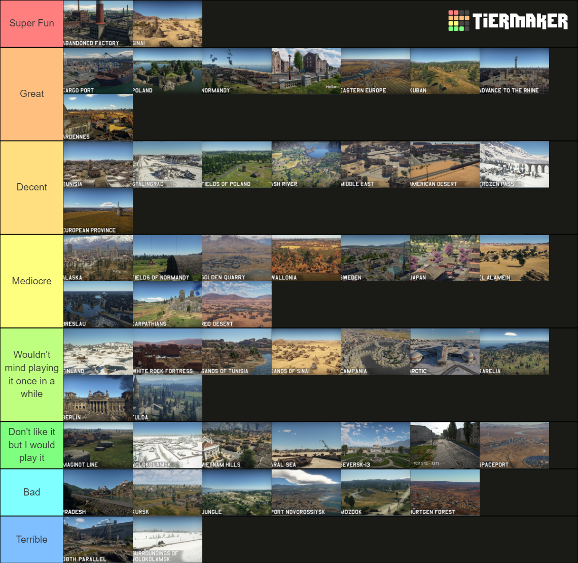 War Thunder Ground Forces Maps (ALPHA STRIKE) Tier List (Community ...