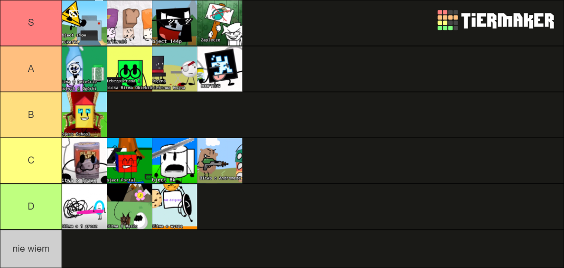 Polskie Object shows Tier List (Community Rankings) - TierMaker