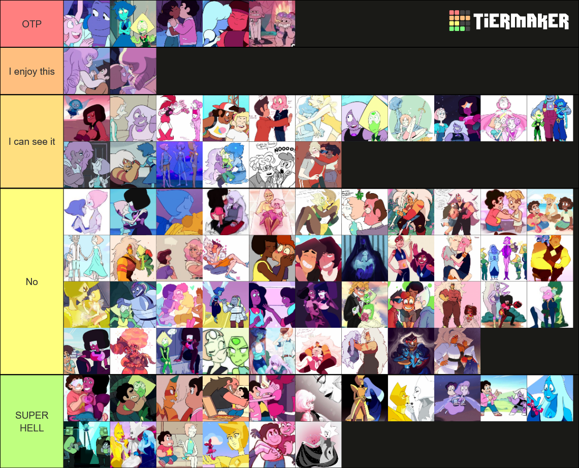 Steven Universe All Ships Tier List (Community Rankings) - TierMaker