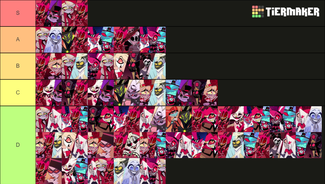 A Hazbin Hotel Ship Tier List (Community Rankings) - TierMaker