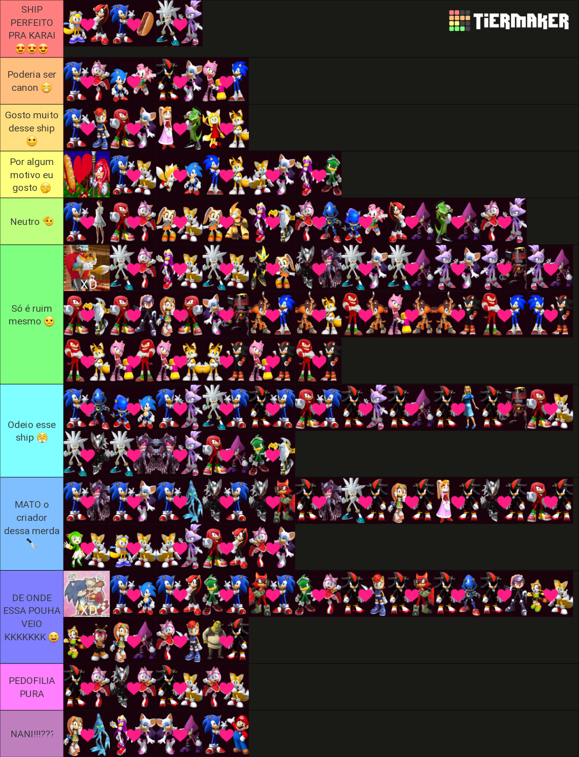 Sonic Ships Tier List (community Rankings) - Tiermaker