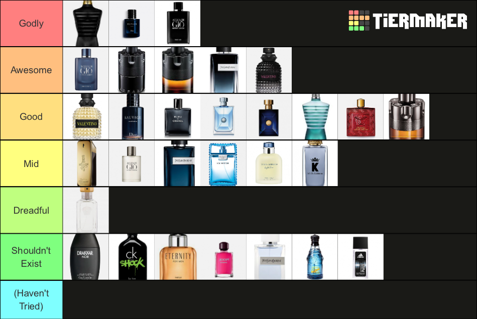 Men's Cologne Tier List (Community Rankings) - TierMaker