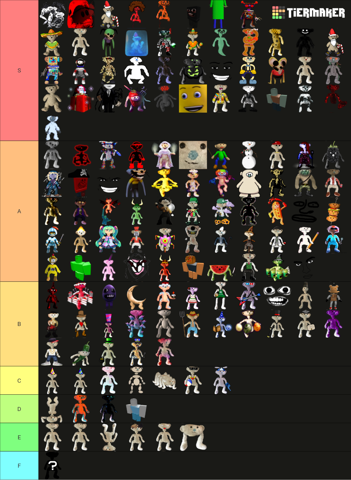 BEAR (Alpha) Skins (2019-2024) Tier List (Community Rankings) - TierMaker