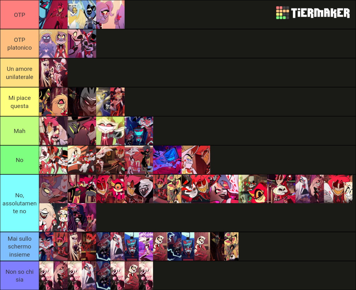 All Hazbin Hotel Ships Tier List (Community Rankings) - TierMaker
