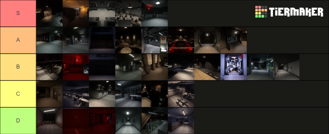 Scpsl Testing Room SCPSL Rooms Tier List (Community Rankings) - TierMaker