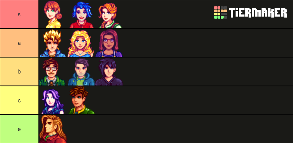 Stardew Valley Marriage Candidates Tier List Community Rankings Tiermaker