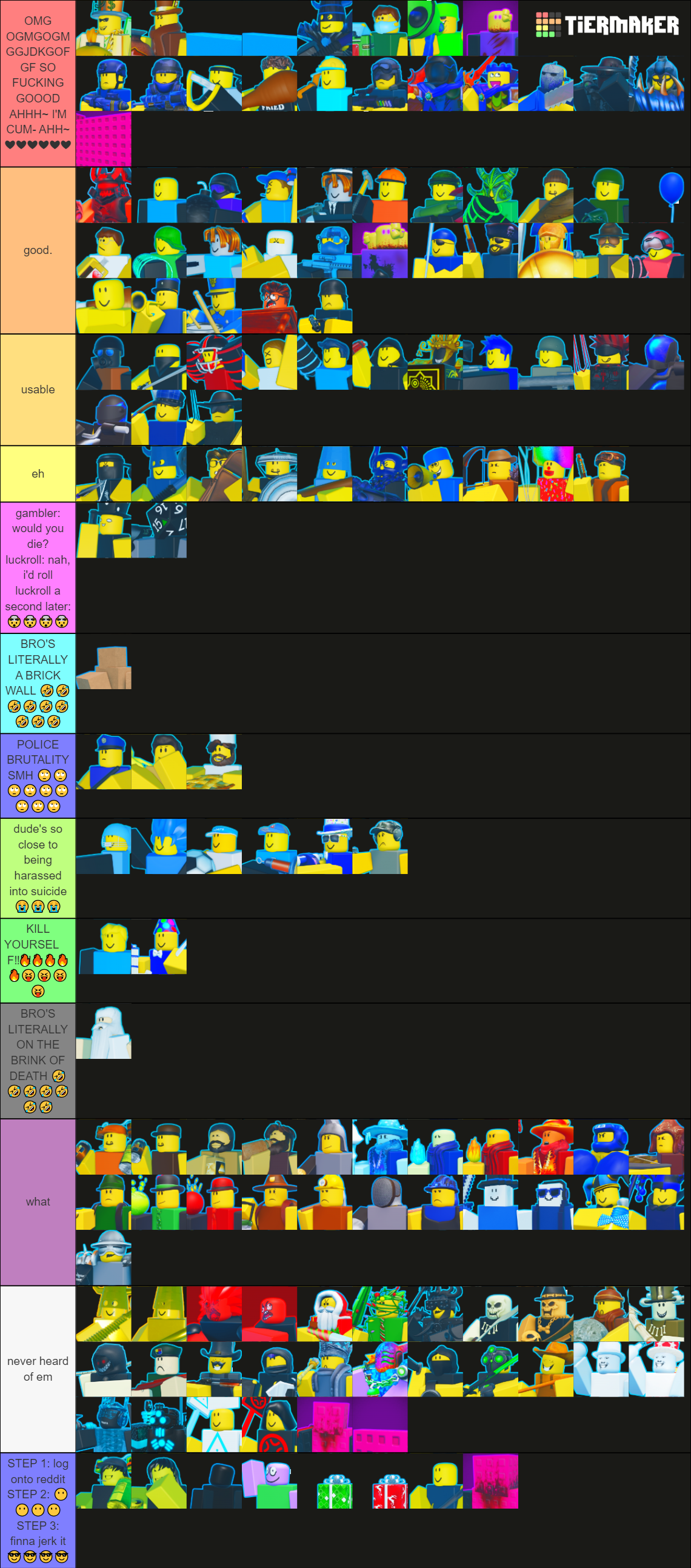 The Battle Bricks Friendly Units Royal Flush Tier List Community Rankings Tiermaker 4940