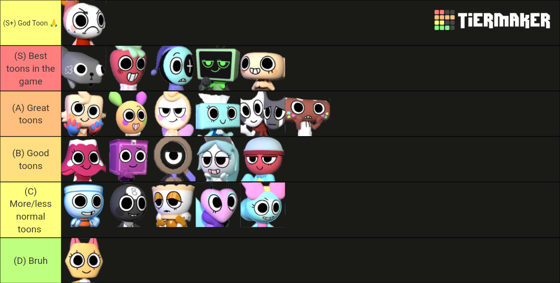 Dandy world (New ) Tier List (Community Rankings) - TierMaker