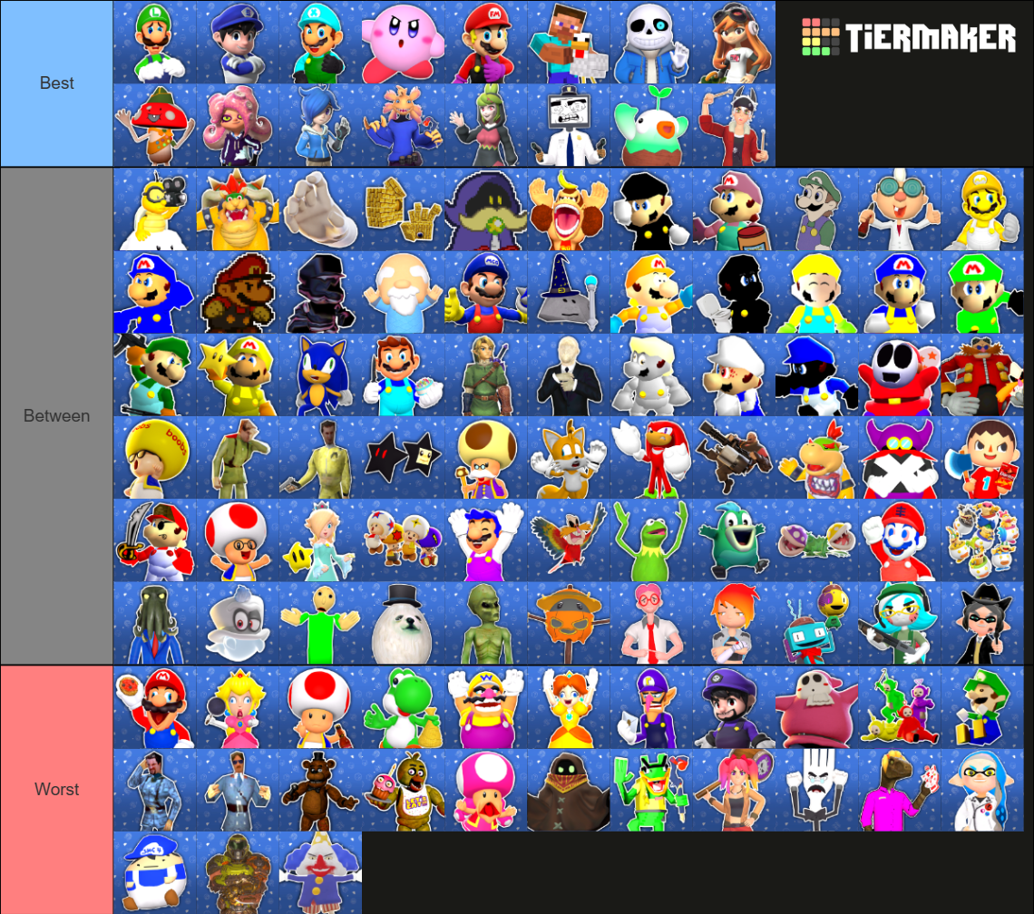 The Definitive Smg4 Characters 2024 Tier List Community Rankings Tiermaker