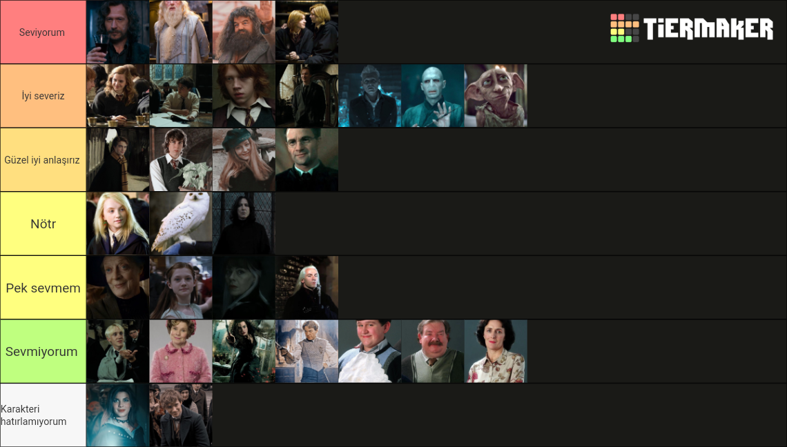 Tous Les Personnages D Harry Potter