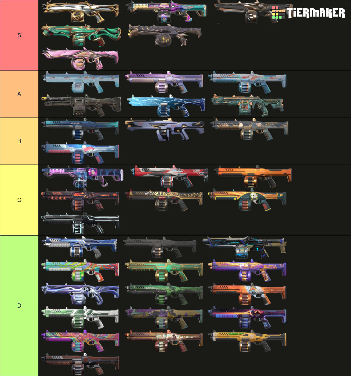 Valorant Judge Skins (5/5/2024) Tier List (Community Rankings) - TierMaker