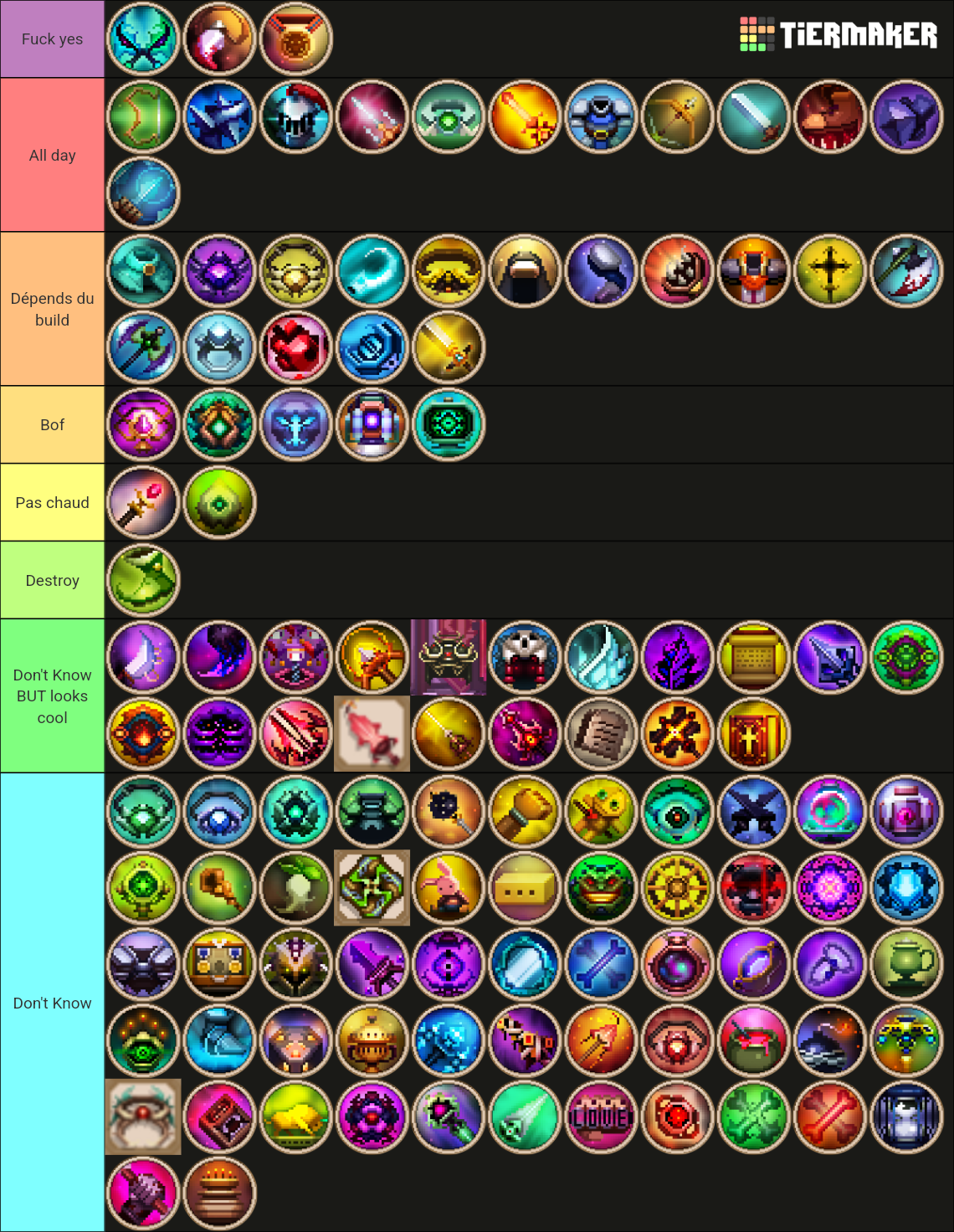 Skul: The Hero Slayer Items Tier List (Community Rankings) - TierMaker