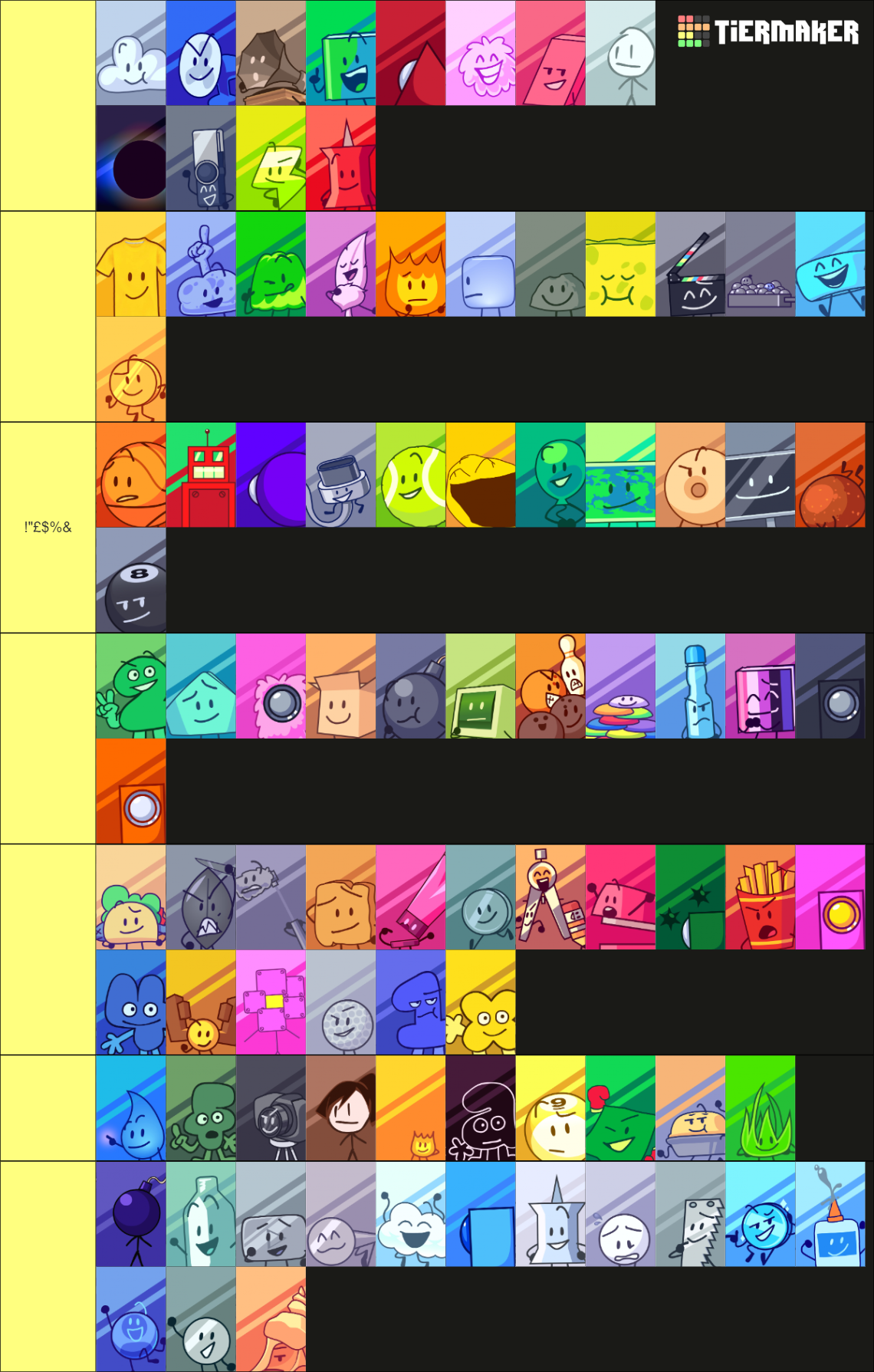 AStoneWeeg BFB Icons as of BFB 17 including all up to bfdims Tier List ...