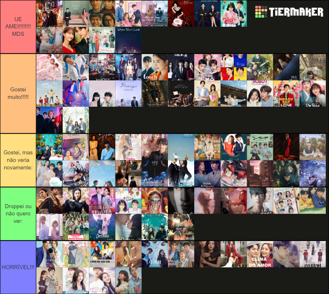 Doramas e uma lista Tier List (Community Rankings) - TierMaker