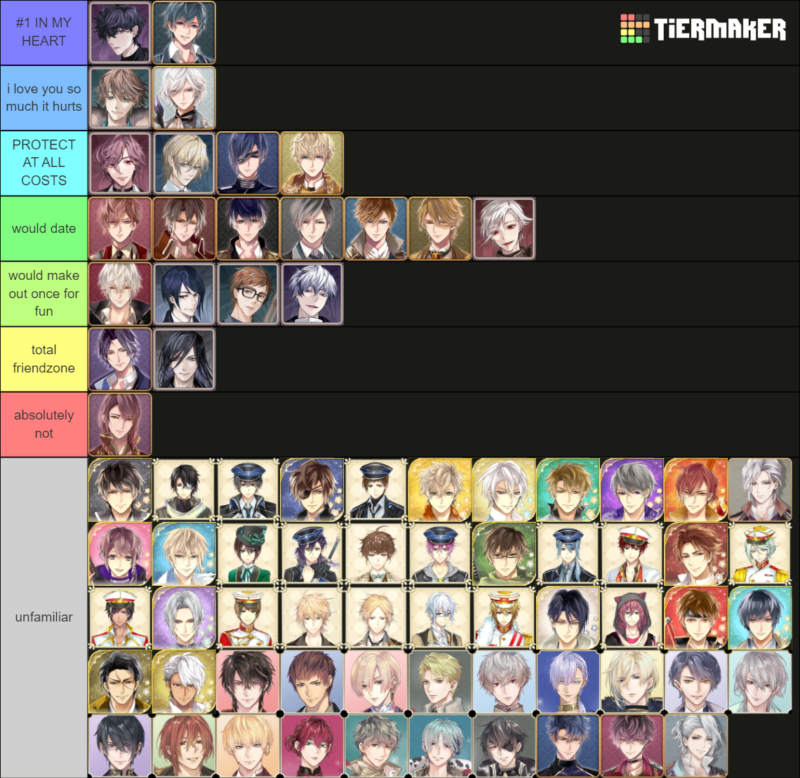 Ikemen: Sengoku - Revolution - Vampire - Prince - Villains Tier List ...