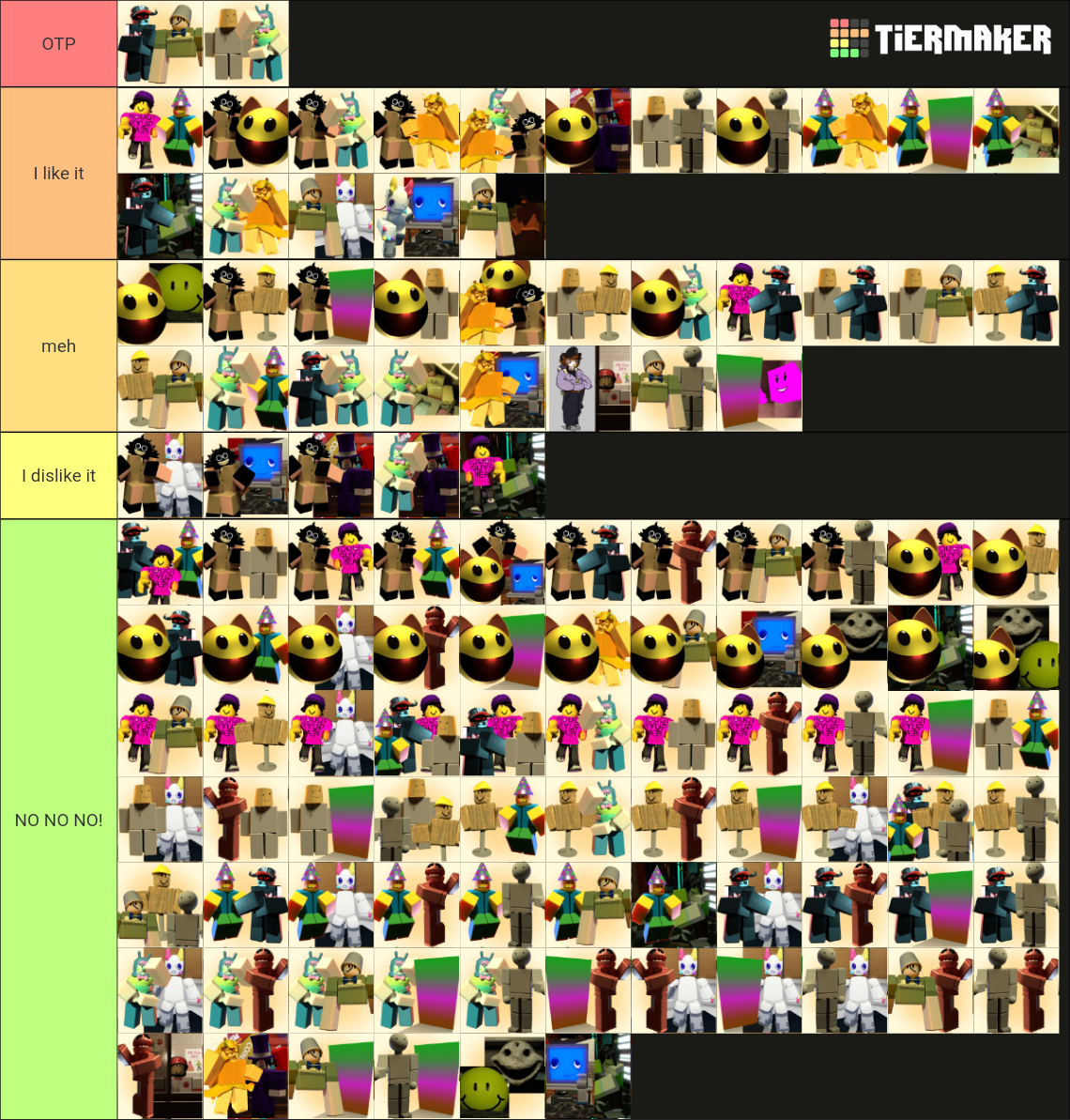 Regretevator Ships Tier List (Community Rankings) - TierMaker