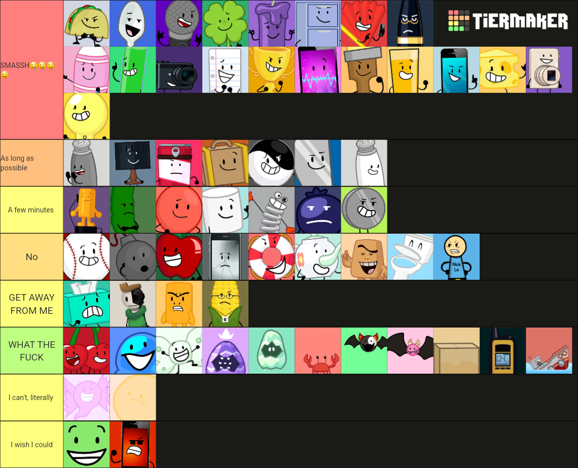 Inanimate Insanity Characters Tier List Community Rankings TierMaker   Inanimate Insanity Characters 659363 1721353165 